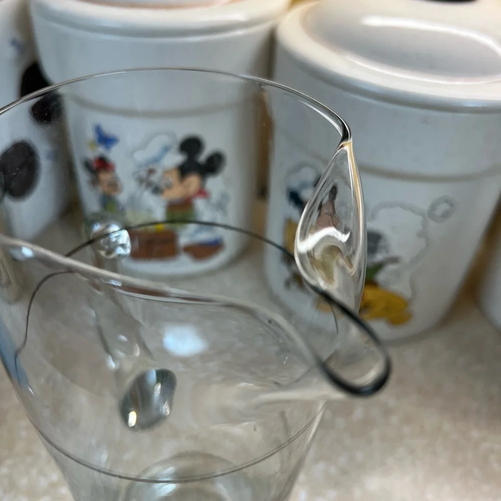 Vintage West Virginia cocktail Glass Pitcher MCM 1960’s 1970’s